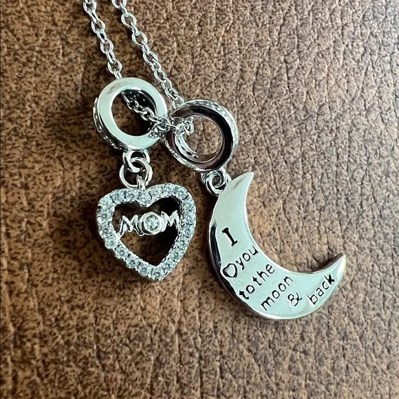 🪅Gona .925 Sterling Silver Mom necklace 16” adjustable new - Picture 5 of 6